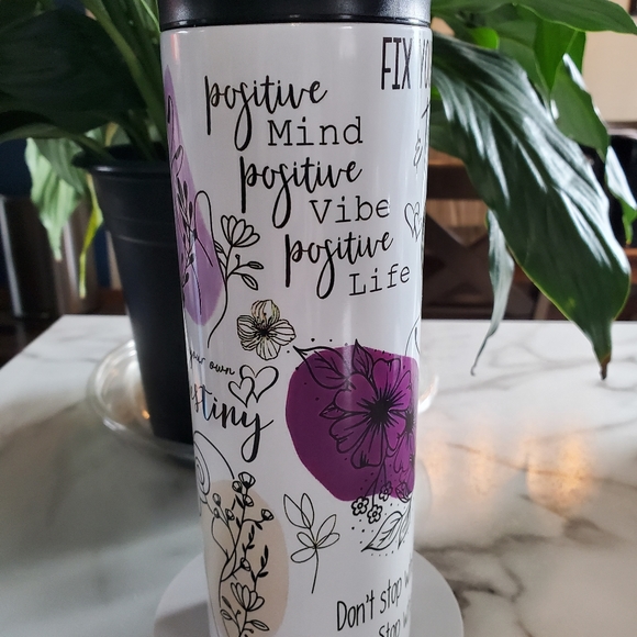 Motivational Positive Affirmations 20oz Tumbler with duo lids 🎉sale - Picture 5 of 13
